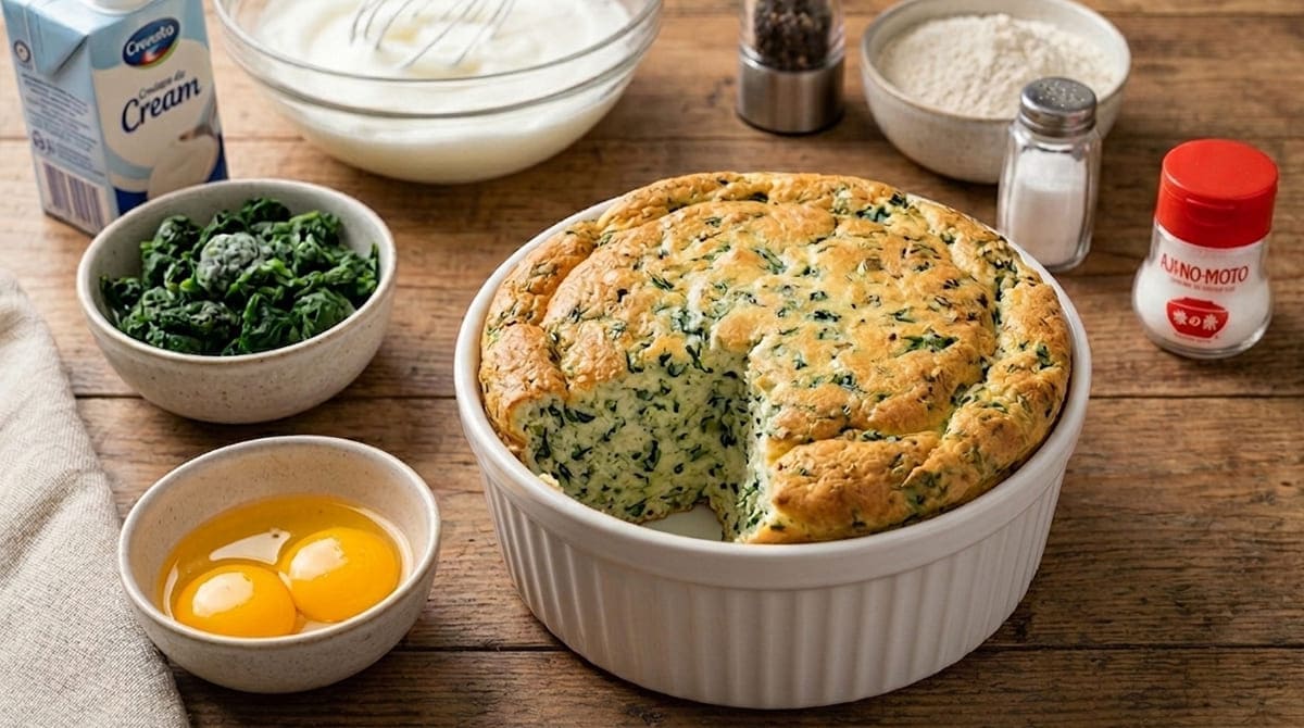 Aji-no-moto Argentina | Soufflé de Espinacas con Sodio Reducido